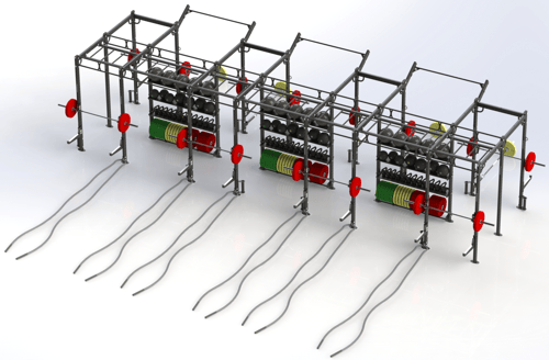 XTC, 8x34, doble cara; 8 estaciones de sentadillas con estantes-1